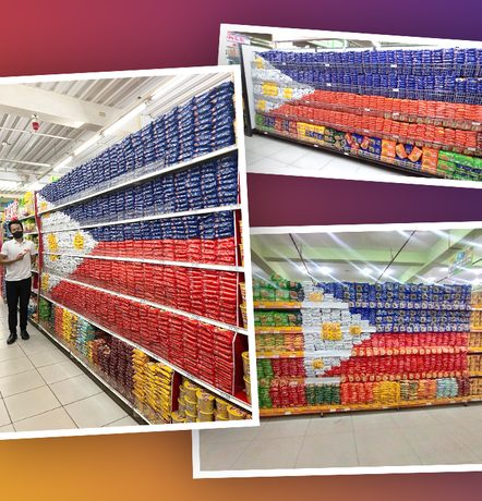 LOOK: Philippine flag recreated in time for Independence Day using packs of Lucky Me!