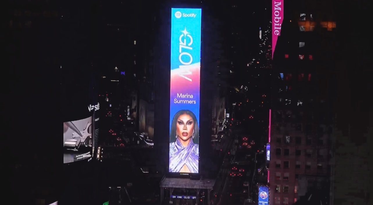 Happy Pride! Marina Summers makes it to Times Square billboard