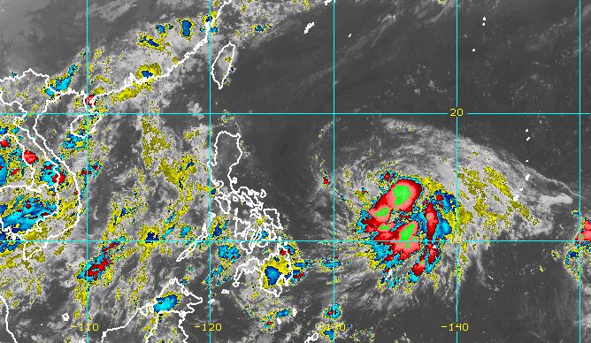 Chedeng strengthens into tropical storm