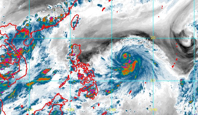 Tropical Storm Chedeng slightly strengthens, stays far from land