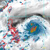 Tropical Storm Chedeng slightly strengthens, stays far from land