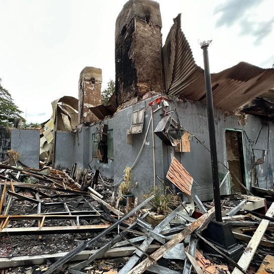 Fire destroys convent of Romblon Cathedral, a cultural heritage site