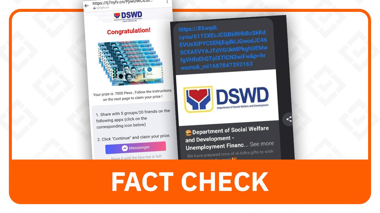 FACT CHECK: No online link for unemployment financial aid – DSWD