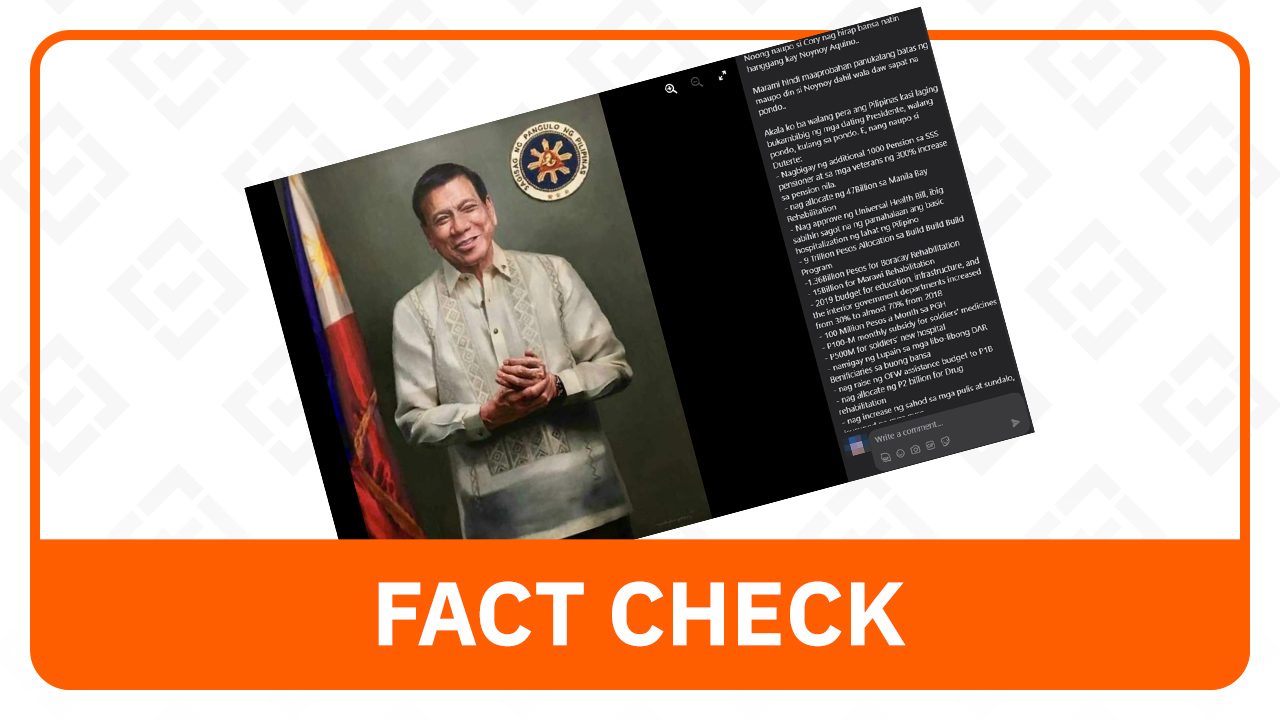 HINDI TOTOO: Si Duterte lang ang nakagamit ng pondo ng bansa para sa mga proyekto