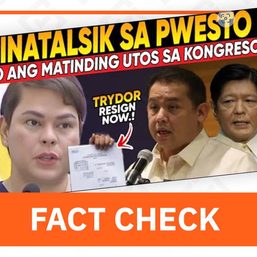 FACT CHECK: Sara Duterte did not ask Speaker Romualdez to resign