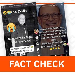 FACT CHECK: Post falsely claims actor Jaime Fabregas is dead