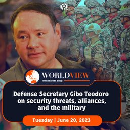 World View with Marites Vitug: Defense Secretary Gibo Teodoro on security affairs