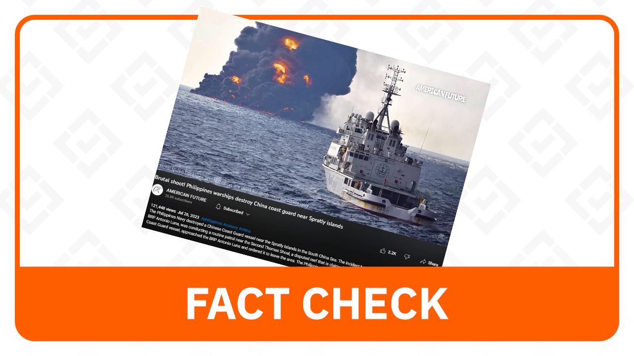 FACT CHECK: No reports of PH warship destroying Chinese vessel