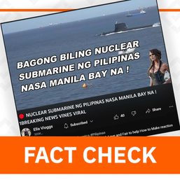 FACT CHECK: PH has yet to acquire its first submarine
