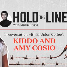 Maria Ressa talks to El Union Coffee’s Kiddo and Amy Cosio