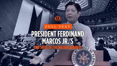 FULL TEXT: President Marcos’ State of the Nation Address 2023