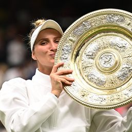 Unseeded Vondrousova stuns Jabeur to win Wimbledon crown