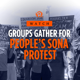 WATCH: Groups gather for People’s SONA protest