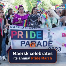 WATCH: Maersk celebrates its annual Pride March in Pasig