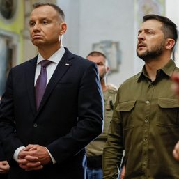 Ukraine’s Zelenskiy and Poland’s Duda pay tribute to victims of WW2 massacre