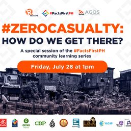 Join this conversation with DRRM experts: How do we achieve #ZeroCasualty?