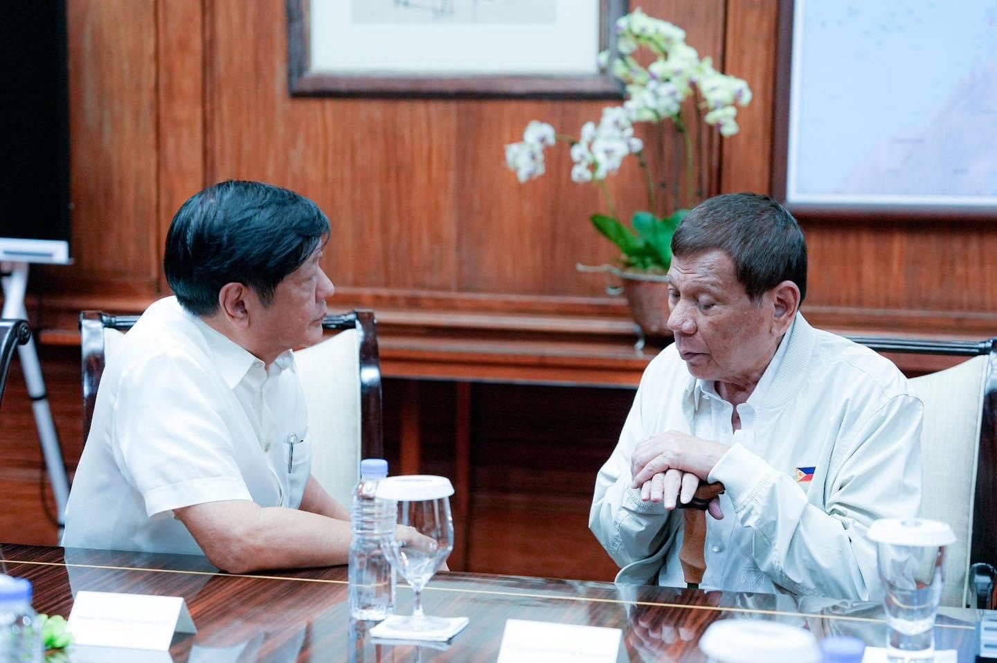 Duterte discusses Xi meeting, gives ‘good advice’ to Marcos in Palace visit
