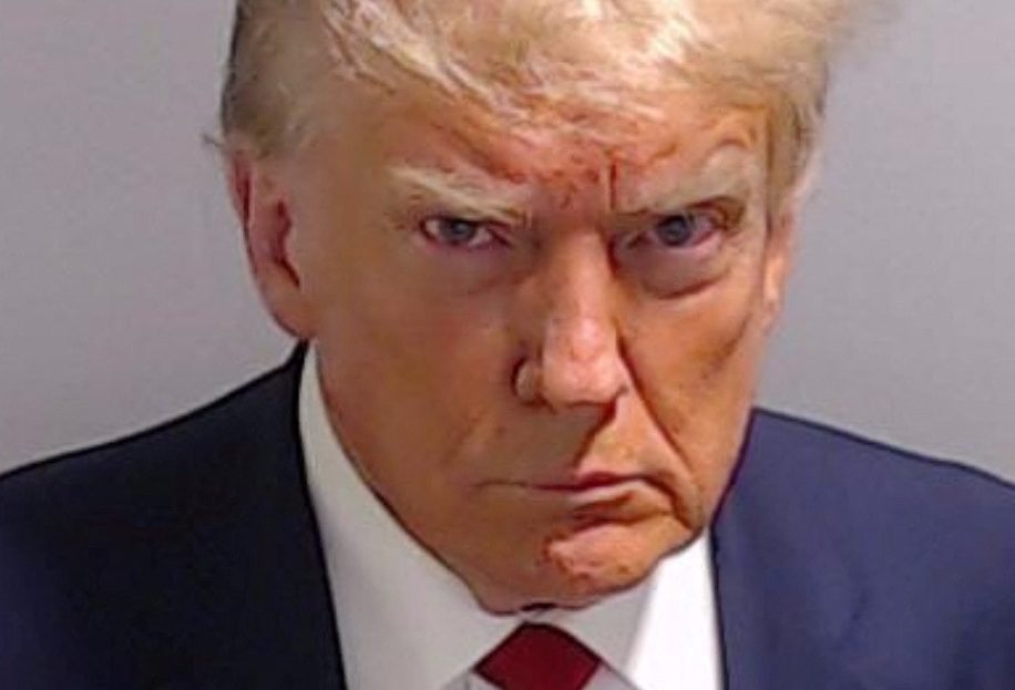 Trump’s mug shot released after booking at Georgia jail on election charges