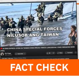 FACT CHECK: Video does not show Chinese invasion of Taiwan