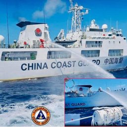 Philippines hits China’s use of water cannons against Filipino vessel heading to Ayungin Shoal