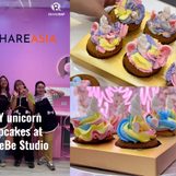 DIY unicorn cupcakes at BakeBe Studio in BGC