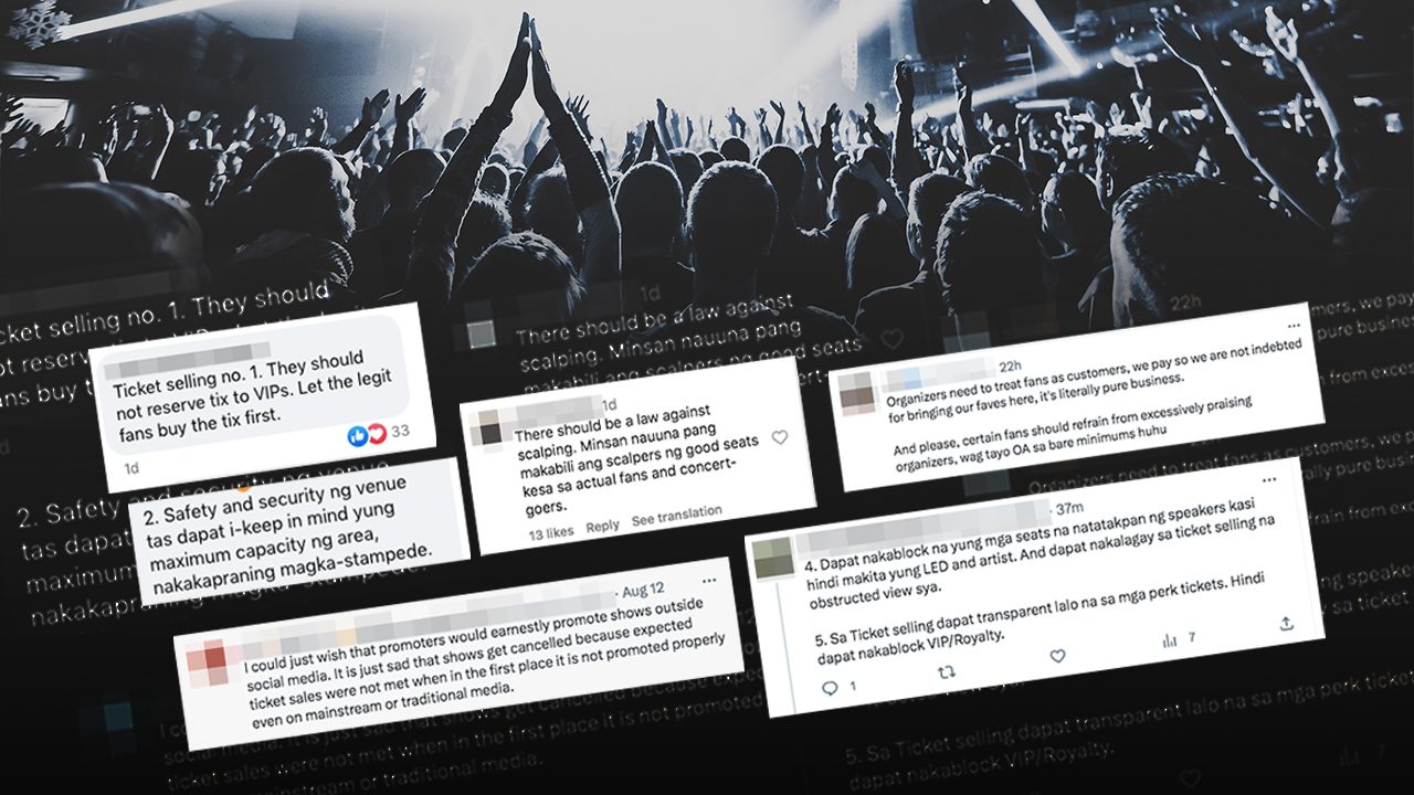 ‘Let legit fans buy tickets first’: Law vs scalping and other wishes from Filipino concertgoers