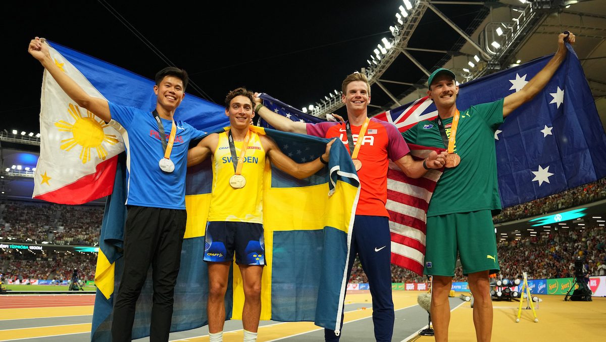 EJ Obiena matches own Asian record, vaults to historic silver in World Athletics Championships
