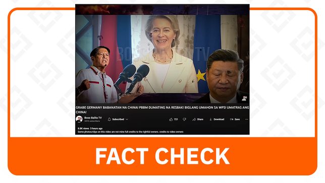 FACT CHECK: No promise from Germany to defend PH against China