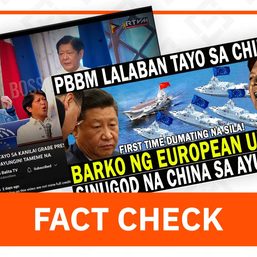 FACT CHECK: No reports of EU ship attacking China in Ayungin Shoal