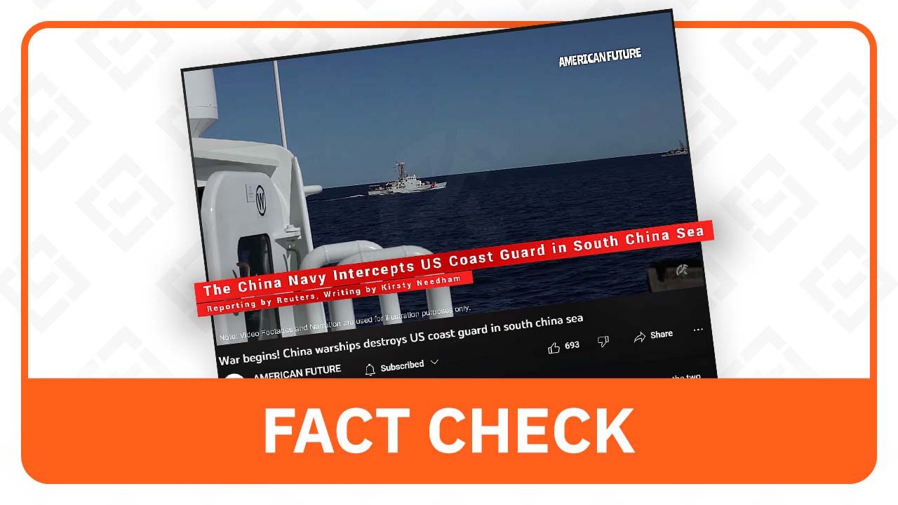 FACT CHECK: Video of ‘destruction’ of US ship based on fake Reuters report