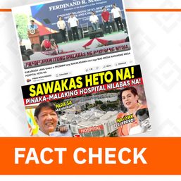 FACT CHECK: Soon-to-rise Bulacan hospital not the biggest in the Philippines