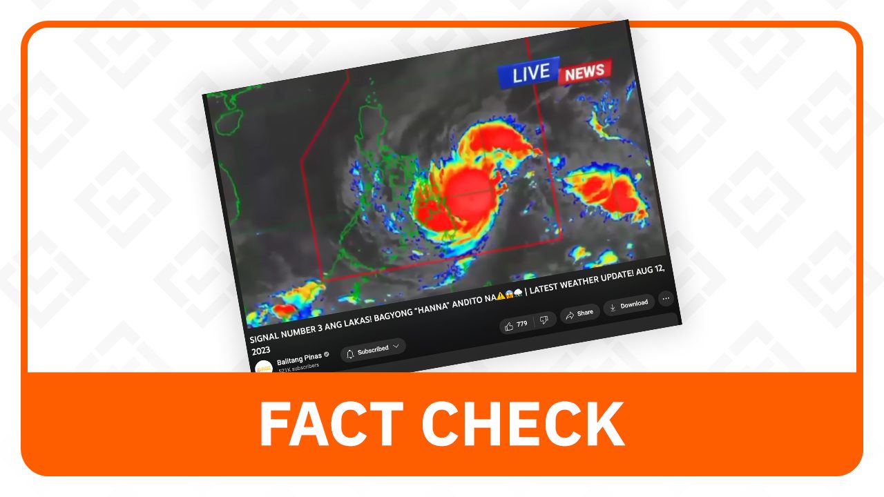 FACT CHECK: No tropical cyclone Hanna in PH Area of Responsibility so far in August
