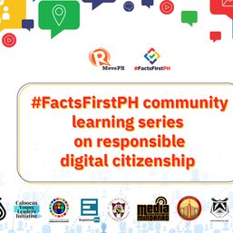 Join #FactsFirstPH community learning series on responsible digital citizenship