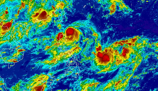 Goring rapidly intensifies into typhoon; Signal No. 2 up