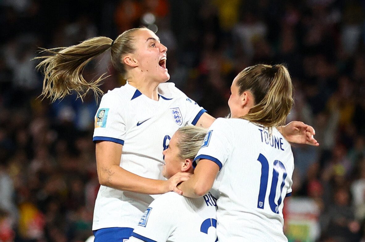 Russo’s 2nd-half goal lifts England into World Cup semis