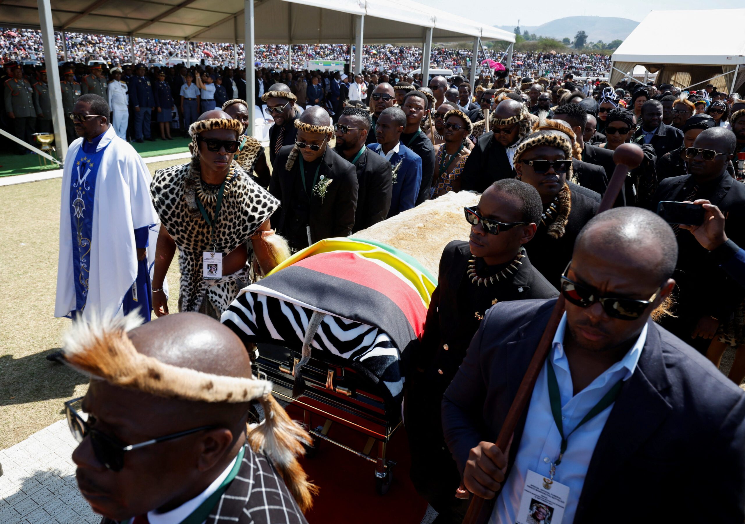 Mourners gather in South Africa for funeral of controversial Zulu prince Buthelezi