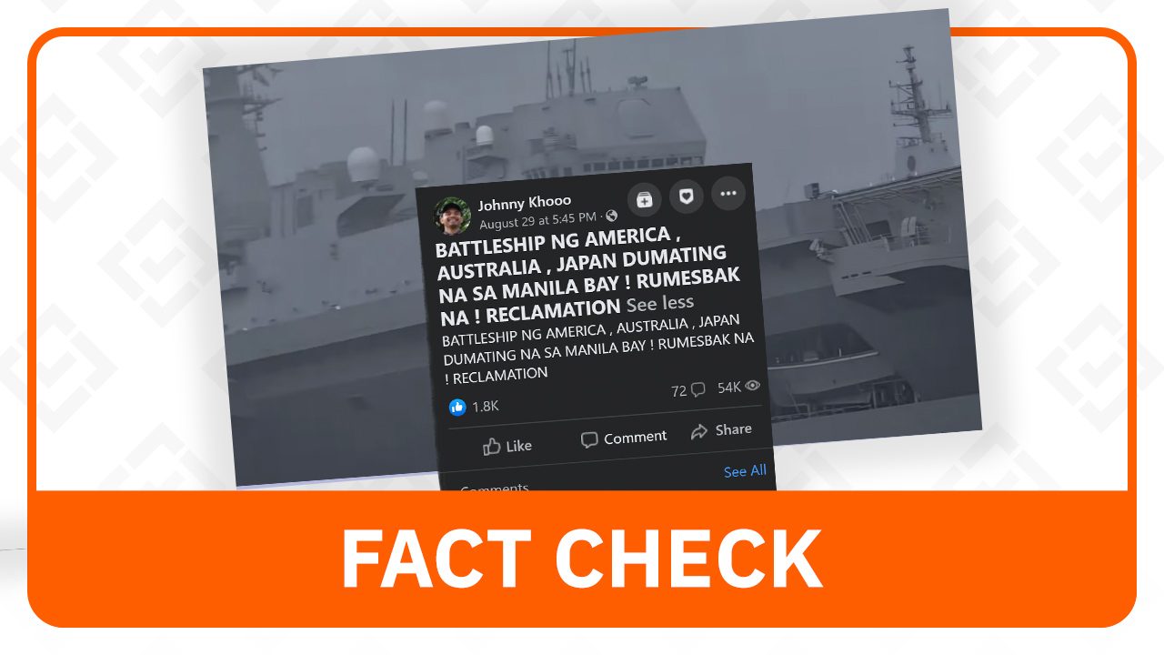 FACT CHECK: No retaliation vs China in South China Sea joint drills