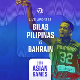 LIVE UPDATES: Philippines vs Bahrain – 19th Asian Games basketball