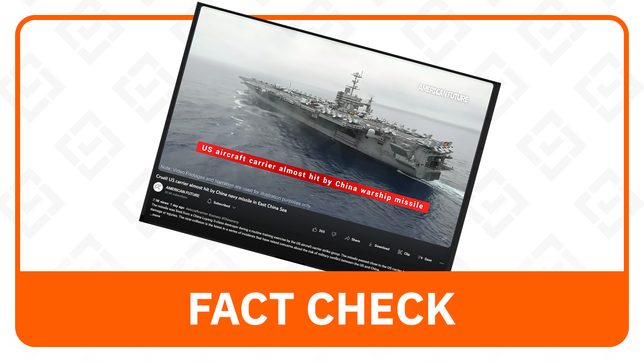 FACT CHECK: Video shows 2021 US ship shock trial, not missile blast from China