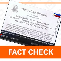 FACT CHECK: Walang $300 duodecillion na ‘Marcos account’ sa World Bank, IMF