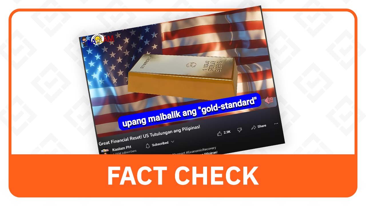 FACT CHECK: Return to gold standard system not in WEF’s ‘Great Reset’ plan