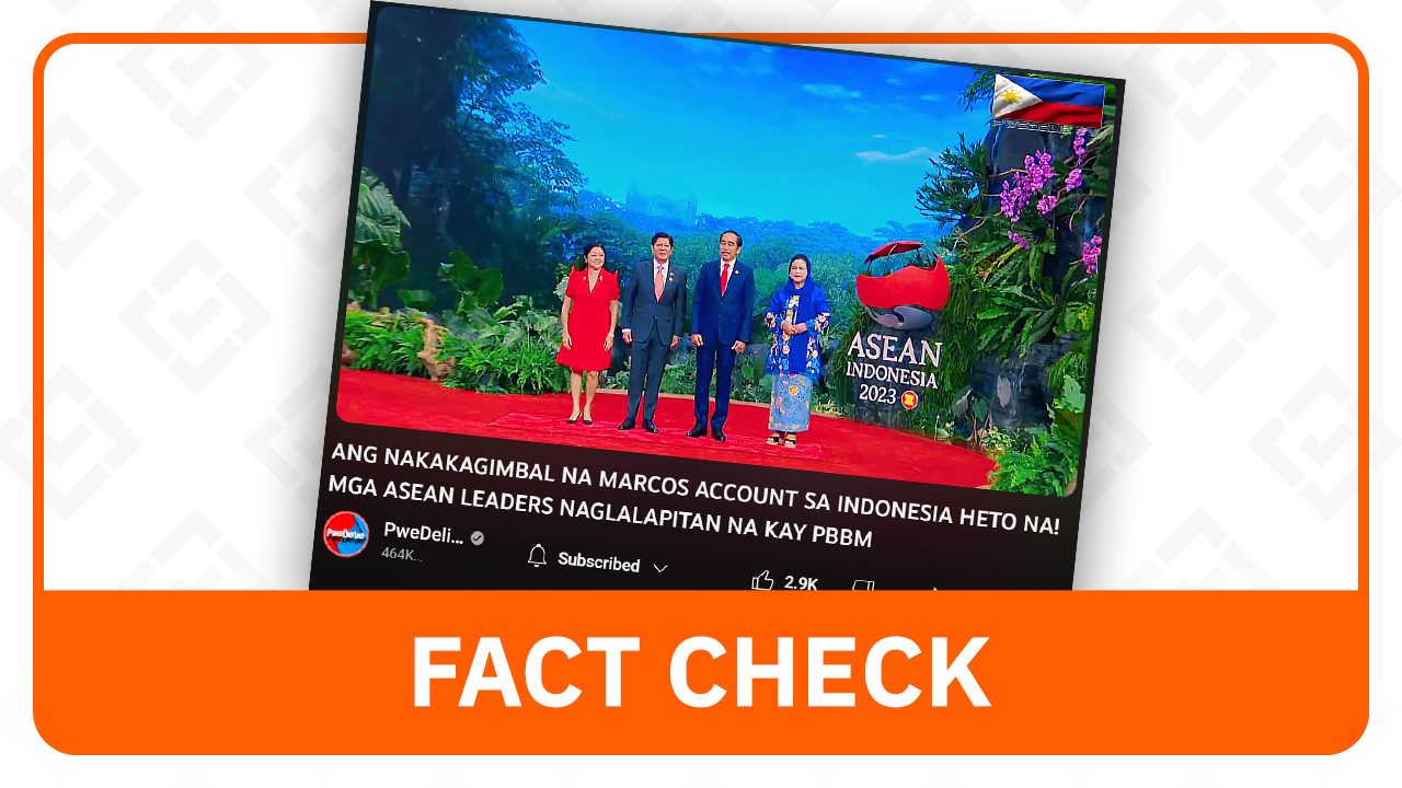 FACT CHECK: No Marcos gold account in Indonesia