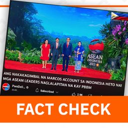 FACT CHECK: No Marcos gold account in Indonesia