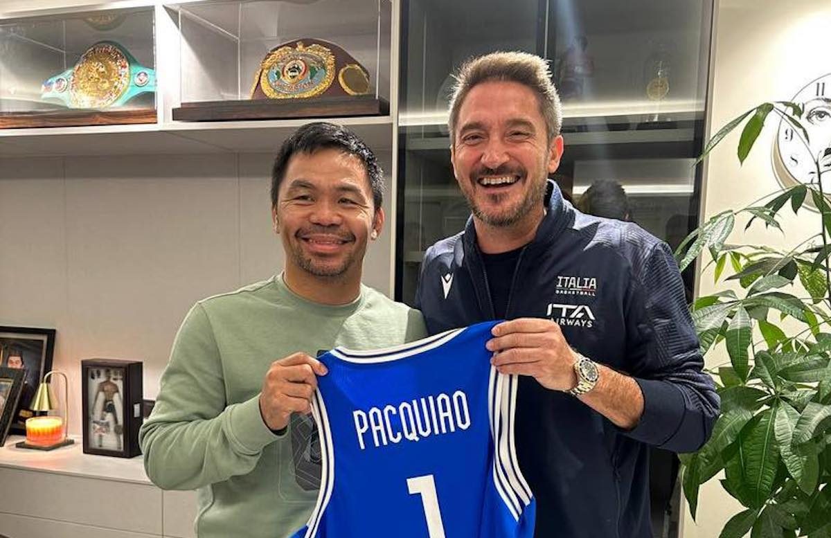 Italy coach humbled after finally meeting Pacquiao: ‘I love him even more’