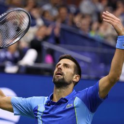 Djokovic fights back from two sets down to reach US Open final 16