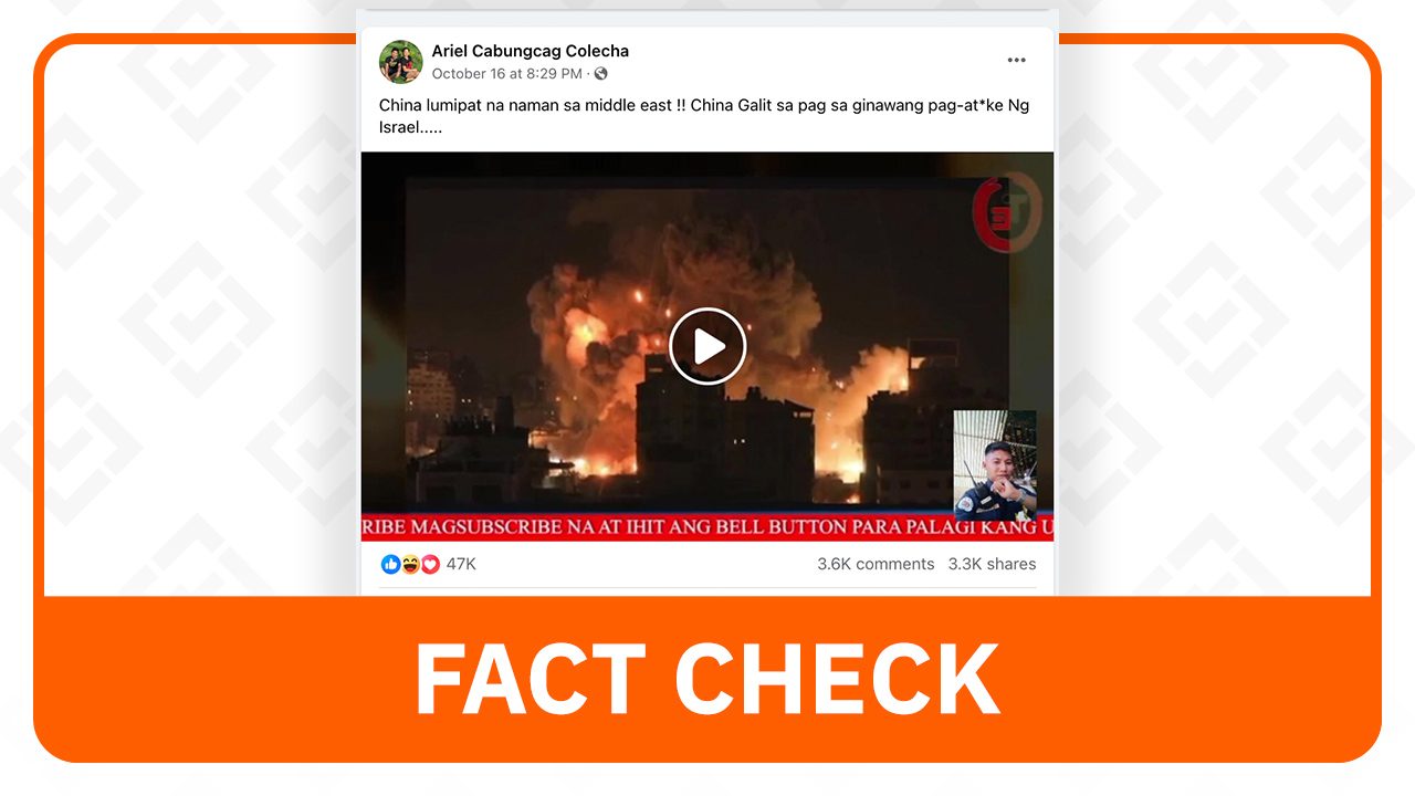 FACT CHECK: China calls for end to Israel-Hamas conflict