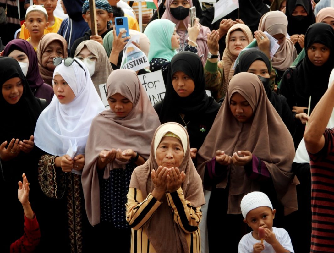 Thousands of Muslims rally in Cotabato vs Israeli attacks in Gaza