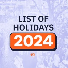 LIST: Philippine holidays in 2024