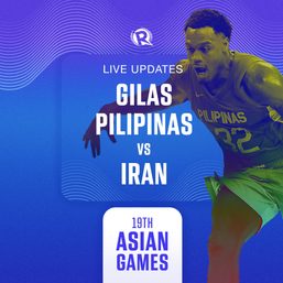 LIVE UPDATES: Philippines vs Iran – 19th Asian Games basketball quarterfinal