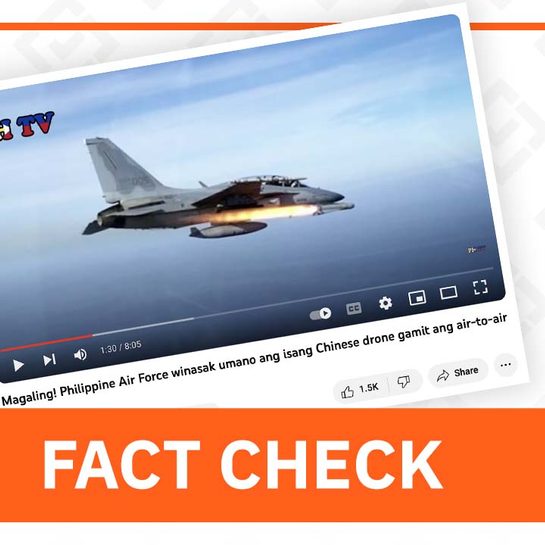 FACT CHECK: No reports of Philippine Air Force destroying China’s drone in Pag-asa Island